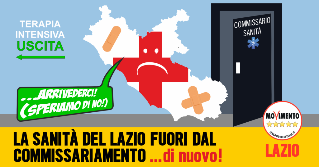 commissariamento La mappa della regione Lazio esce dalla porta del commissario alla sanità